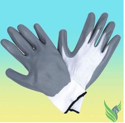 Puncture Resistance Breathed Safety PPE Foamed Nitrile Work Gloves
