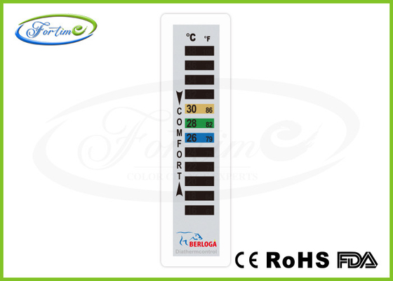 Duurzaam Huishouden Plastic Vloeibaar Crystal Thermometer voor Kleren/Lagen 16 ~ 38 ℃