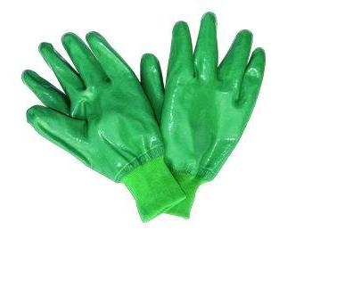 Duurzaam Groen Nitril Flexbility die de Beschermende Handschoenen van de Hand met een laag bedekt met de Zachte Voering van Jersey