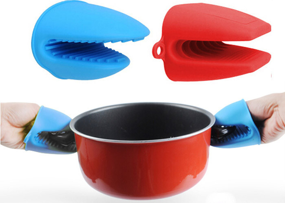 Van de Keukenhandschoenen van het douanesilicone van het Siliconepannelappen de Goedkeuring van Oven Mitts FDA LFGB